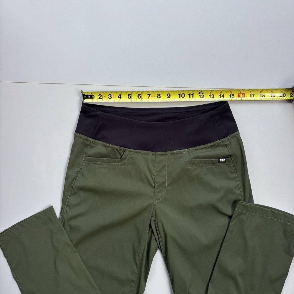 Outdoor Research Olive Green Straight-Leg Women's Pants with Black Waistband - Picture 5 of 12